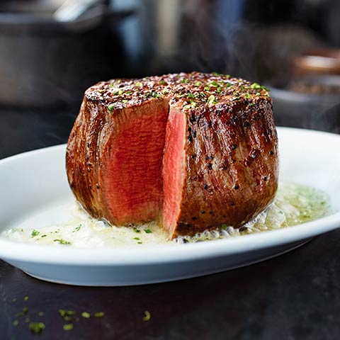 Steak on plate