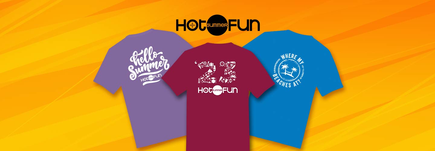hot summer fun t-shirts